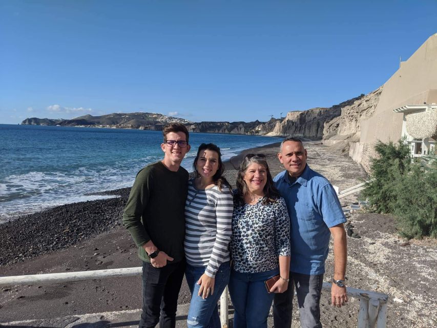 Santorini: Private Day Tour with Guide - Black Beach and the volcanic coast