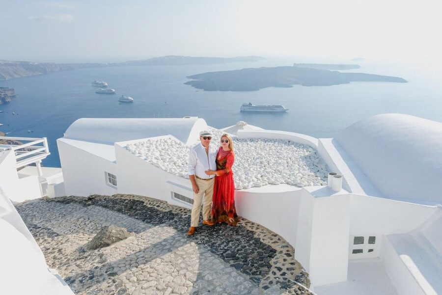 Santorini Private Photoshoot - Blue domes and the caldera viewpoint