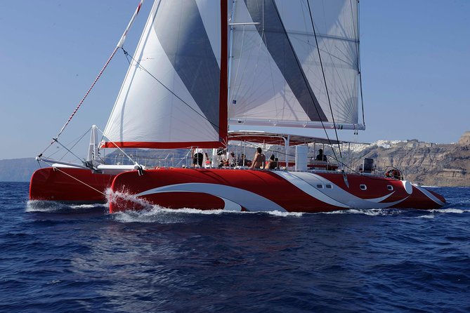 Santorini Sailing Dream Catcher with BBQ Lunch and Drinks - Morning or afternoon sailing from Vlichada and Akrotiri