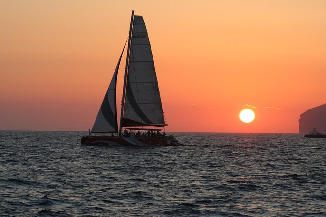 Santorini Sailing Dream Catcher with BBQ Lunch and Drinks - Red Beach and White Beach by boat