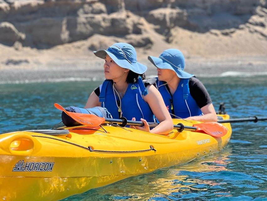 Santorini: Sea Caves Kayak Trip with Snorkeling and Picnic - The homemade picnic is more than a lunch break