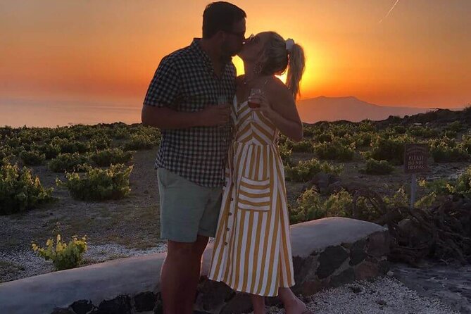 Santorini Sunset Wine Tour with Santo Winery Views - At a Glance