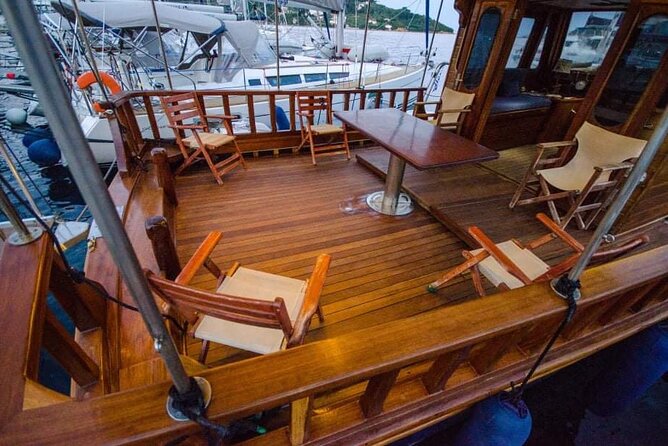 SemiPrivate Trip on 50ft Traditional Wooden Boat with Greek Lunch - The backup route around southern Skiathos