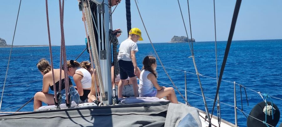 Shared Balos and Gramvousa Sailing Trip with Meal and Drinks - A Cretan lunch served on the water