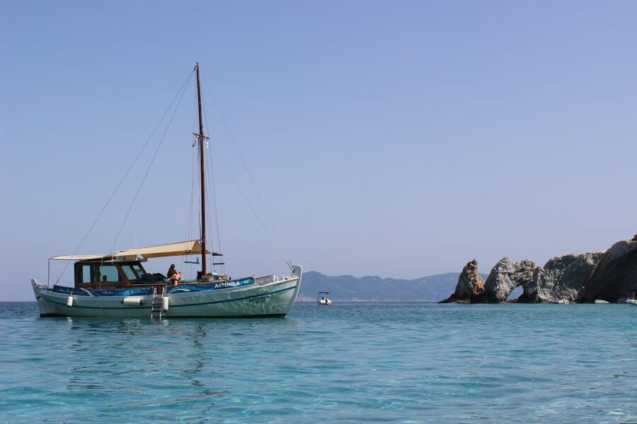 Skiathos: Boat Cruise with Dinner & Sunset Viewing - At a glance