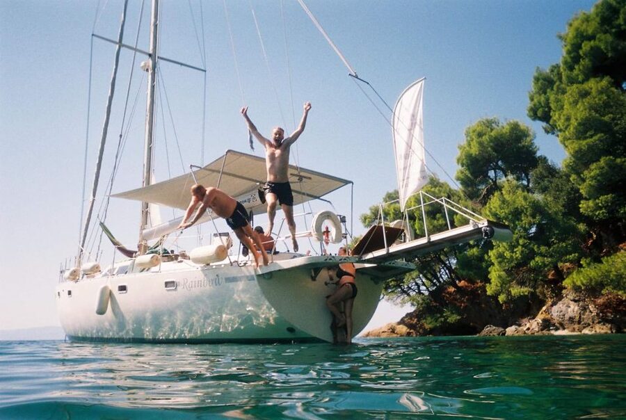 Skiathos: Day-Sailing Tour with Lunch on Board - Leaving Skiathos for the Sporades