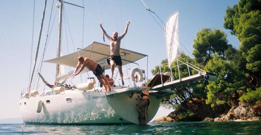 Skiathos: Day-Sailing Tour with Lunch on Board - Five water stops, with time to choose your pace