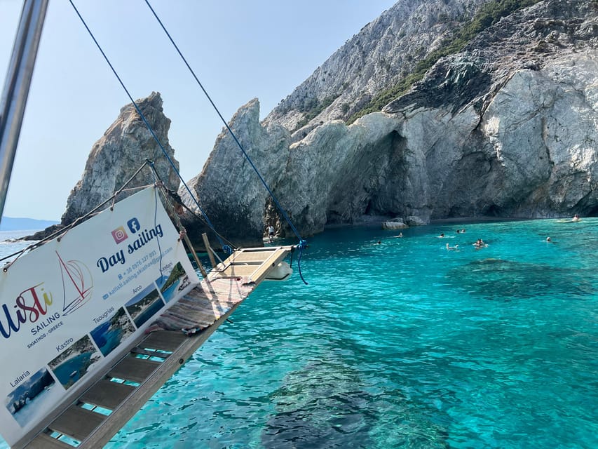 Skiathos: day sailing trip with swim stops and lunch - Setting sail from Skiathos port