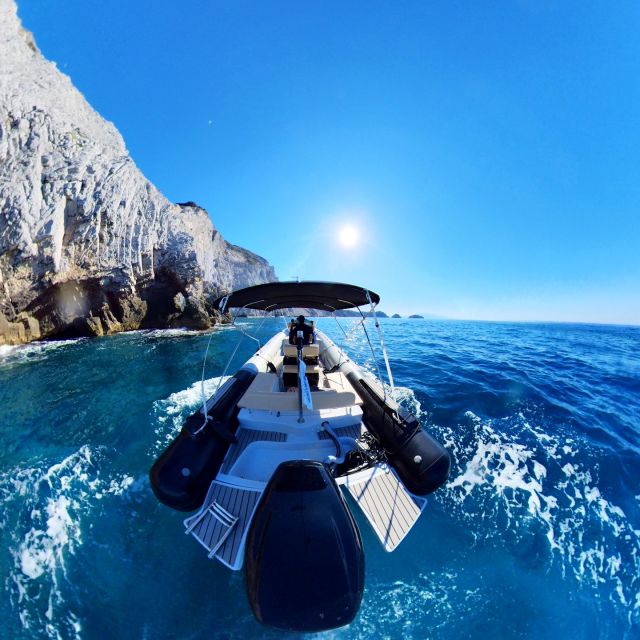 Skiathos: Private Lalaria Beach and Caves Speedboat Tour - A secluded cove and Kastro Beach