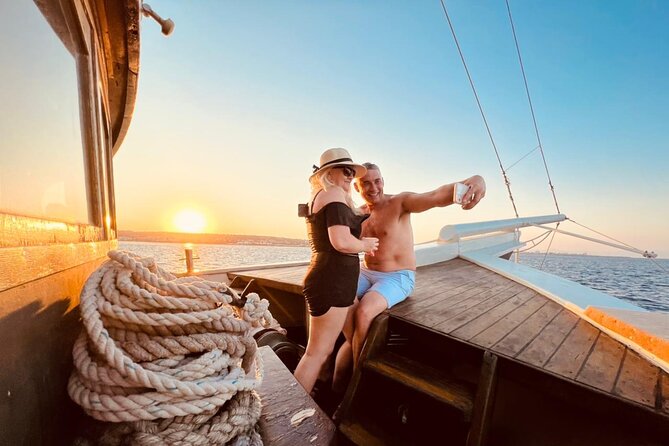 Sunset Cruise with Greek BBQ & Unlimited Aperol Spritz, Beer Wine - A sunset sail with a swimming break