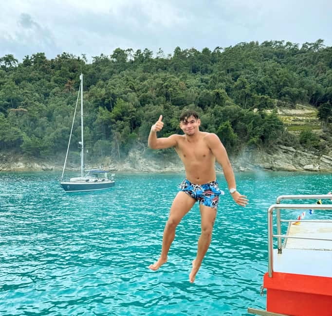 Thassos: Full-Day Cruise with BBQ, Wine, and Swim Stops - The first cruise and the island viewpoint