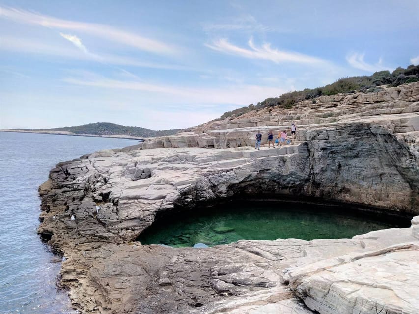 Thassos: Full-Day Cruise with BBQ, Wine, and Swim Stops - Greek BBQ, salad, bread, and homemade wine