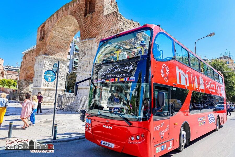 Thessaloniki Hop-on Hop-off Sightseeing Bus Tour - The White Tower starting point