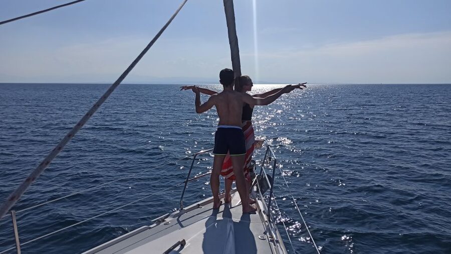 Thessaloniki Sunset Cruise departing from Nea Michaniona - Swimming and snorkeling from the boat