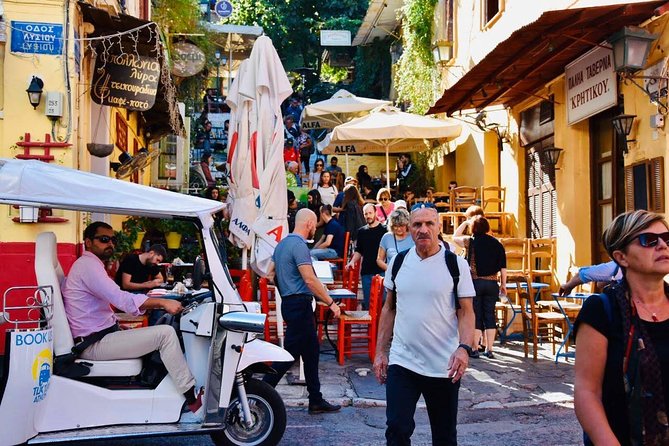 Tuk Tuk Athens Complete City Center Tour - 100% Electric (3 hour) - Roman Agora, Hadrian’s Library, and the Agora area