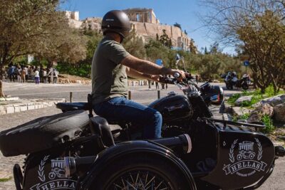 VIP Private Guided Tour of Athens Acropolis & Plaka in a Sidecar