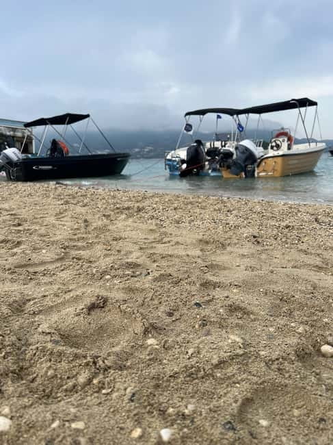 Zakynthos: Laganas Bay, Myzithres & Turtles Speedboat Tour - Myzithres Beach: the first swim stop