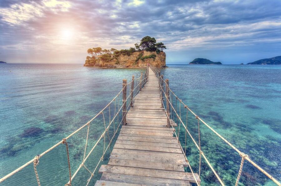 Zakynthos: Marathonisi, Cameo Island and Keri Caves Tour - Watching for turtles from the glass-bottom boat