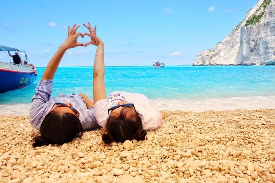Zakynthos Small Group Tour Shipwreck & Blue Caves Land & Sea - Xigia Beach and its sulfur springs