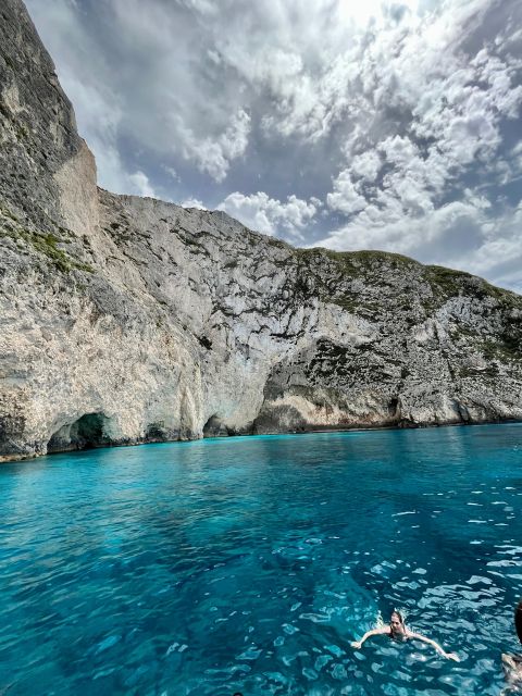 Zakynthos: Turtle Island & Keri Caves Glass-Bottom Boat Tour - Swimming at the Keri Caves
